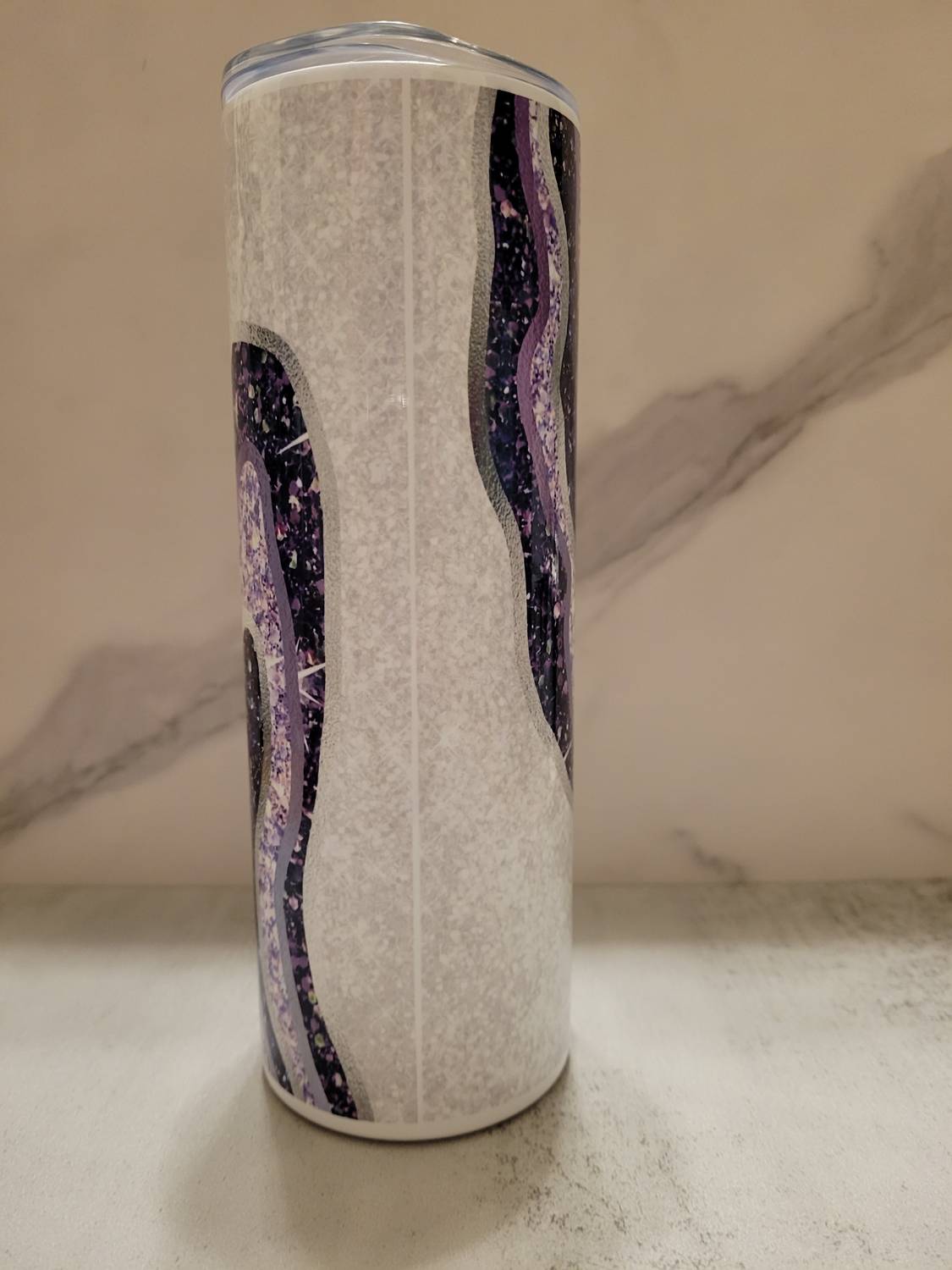 Donny Brooks Designs - Glitter Geode Stainless Steel Double Wall Tumbler 20 Oz