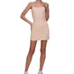 Avec Les Filles Womens Solid Bodycon Dress