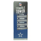 NFL Dallas Cowboys Tumble Tower Pinewood Blocks Game Family Fun Blue Gray