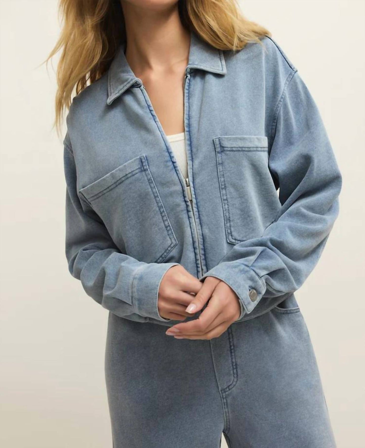 Z Supply - Heritage Knit Denim Jacket