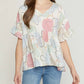 Entro - Abstract Peplum Top