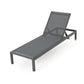 Outdoor Patio Chaise Lounge with 5 Reclining Positions