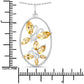 2.30 Carat Genuine Citrine .925 Sterling Silver Pendant