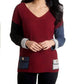 French Kyss - Boucle Reversible V-Neck Top