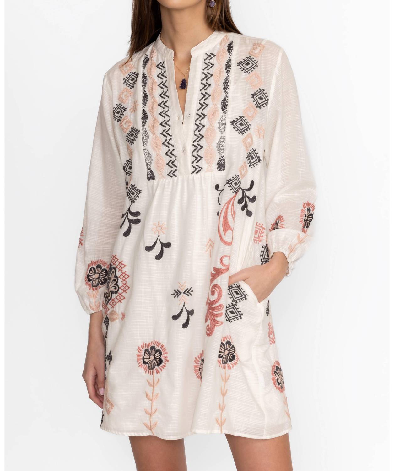 Johnny Was - BUTTON YOKE FIELD DRESS