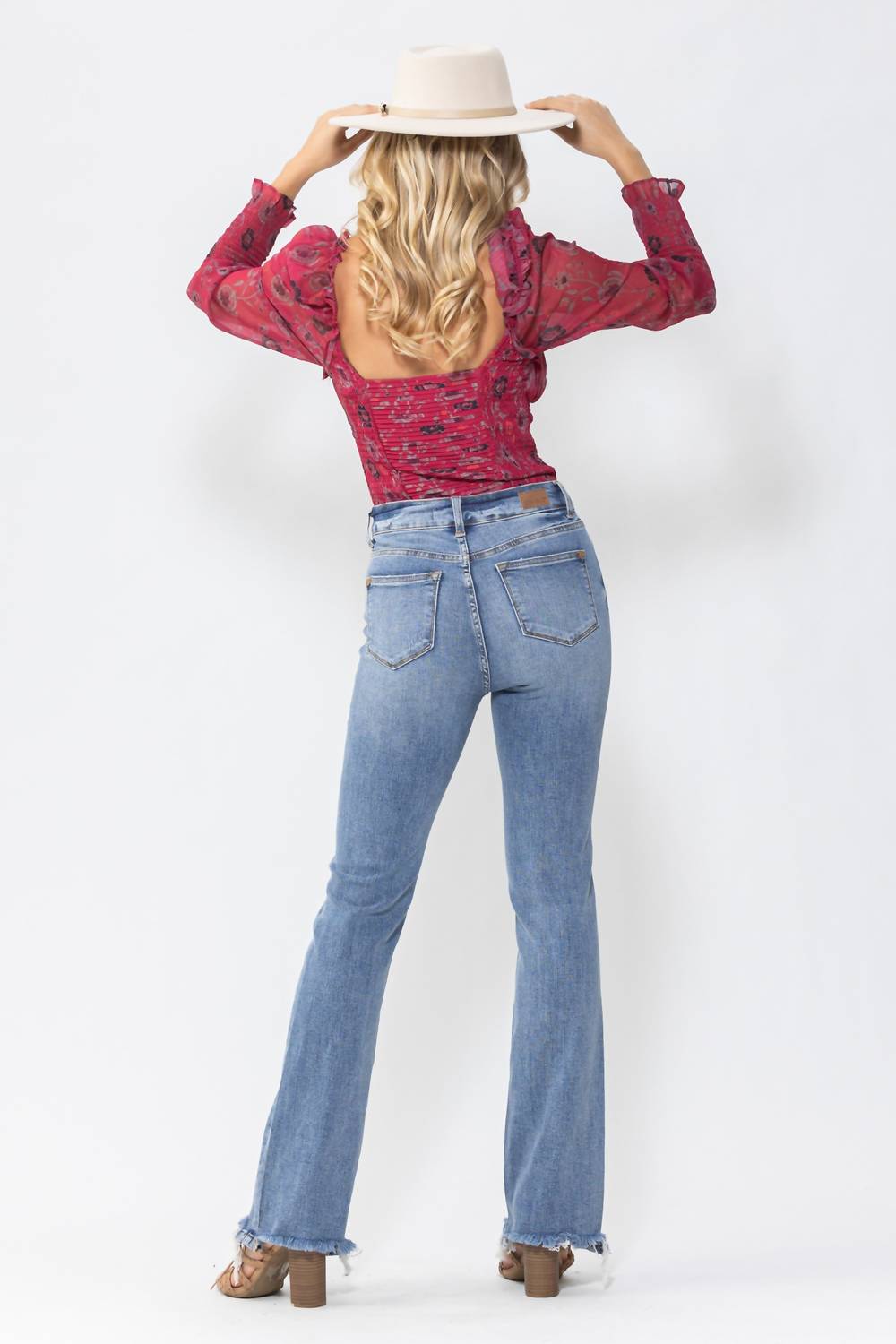 Judy Blue - Double Button Bootcut Jeans