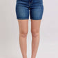 Judy Blue - High Waist Bermuda With Back Flap Pocket Denim Short