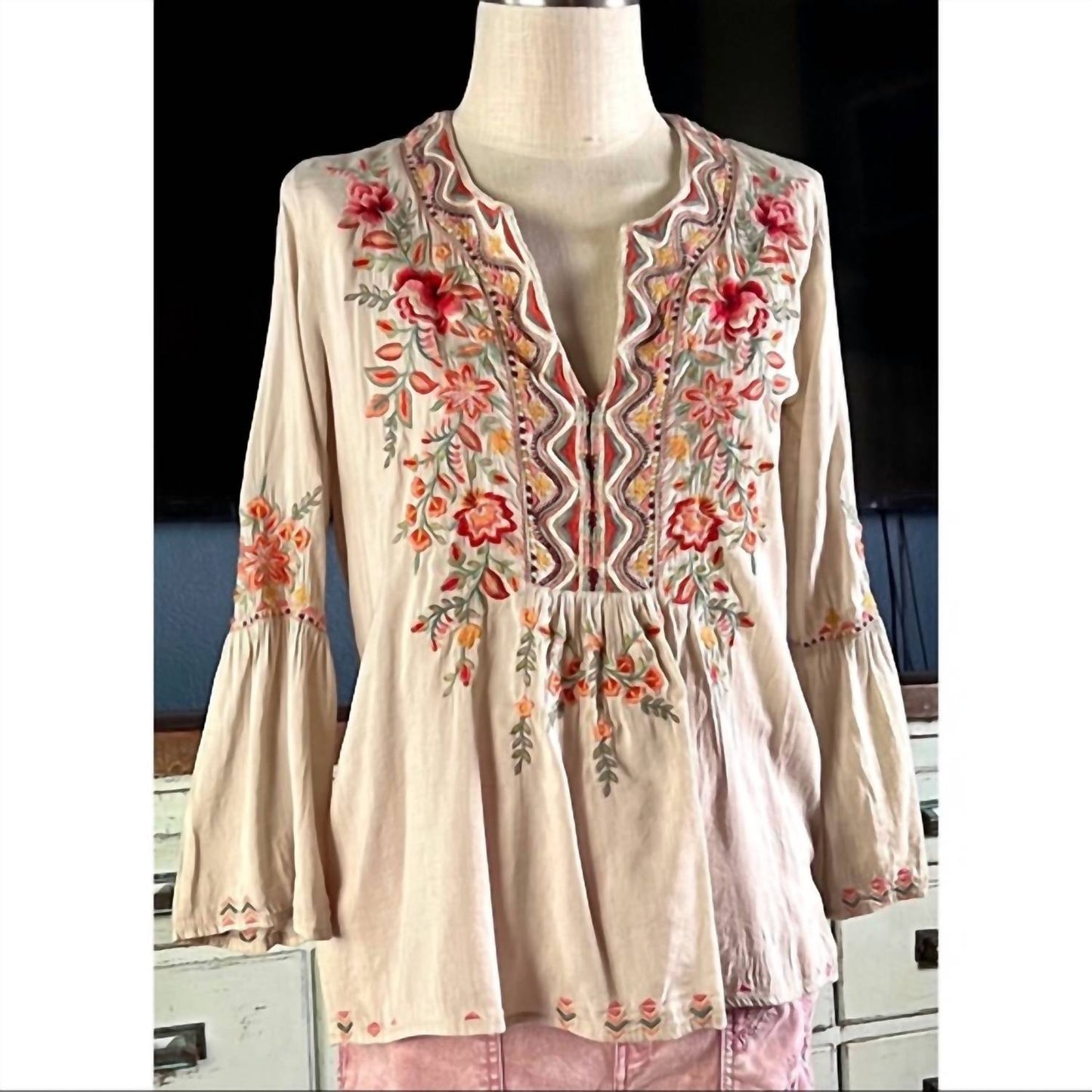 Johnny Was - Alise Flare Sleeve Boho Blouse