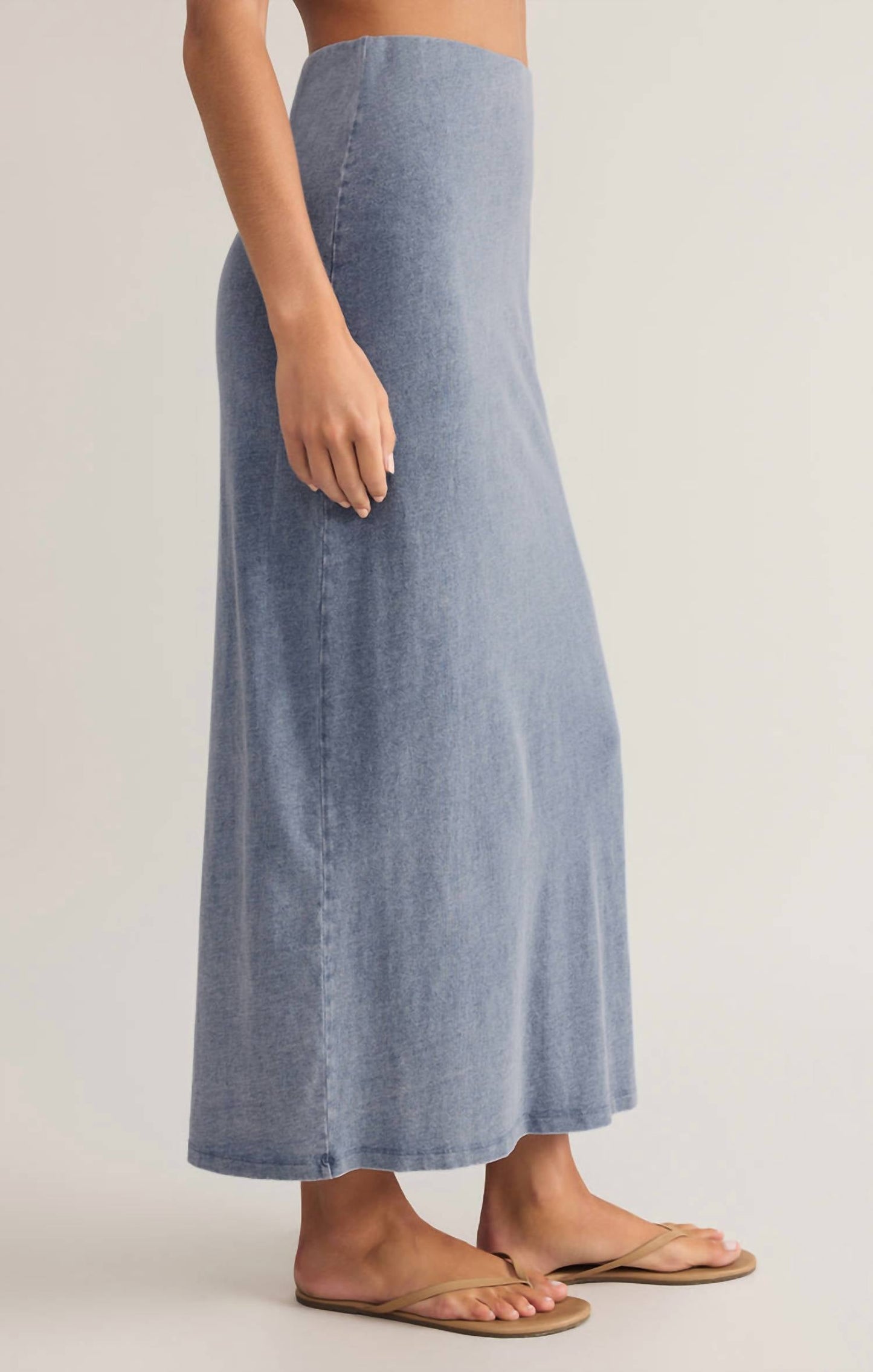 Z Supply - Gail Jersey Denim Midi Skirt