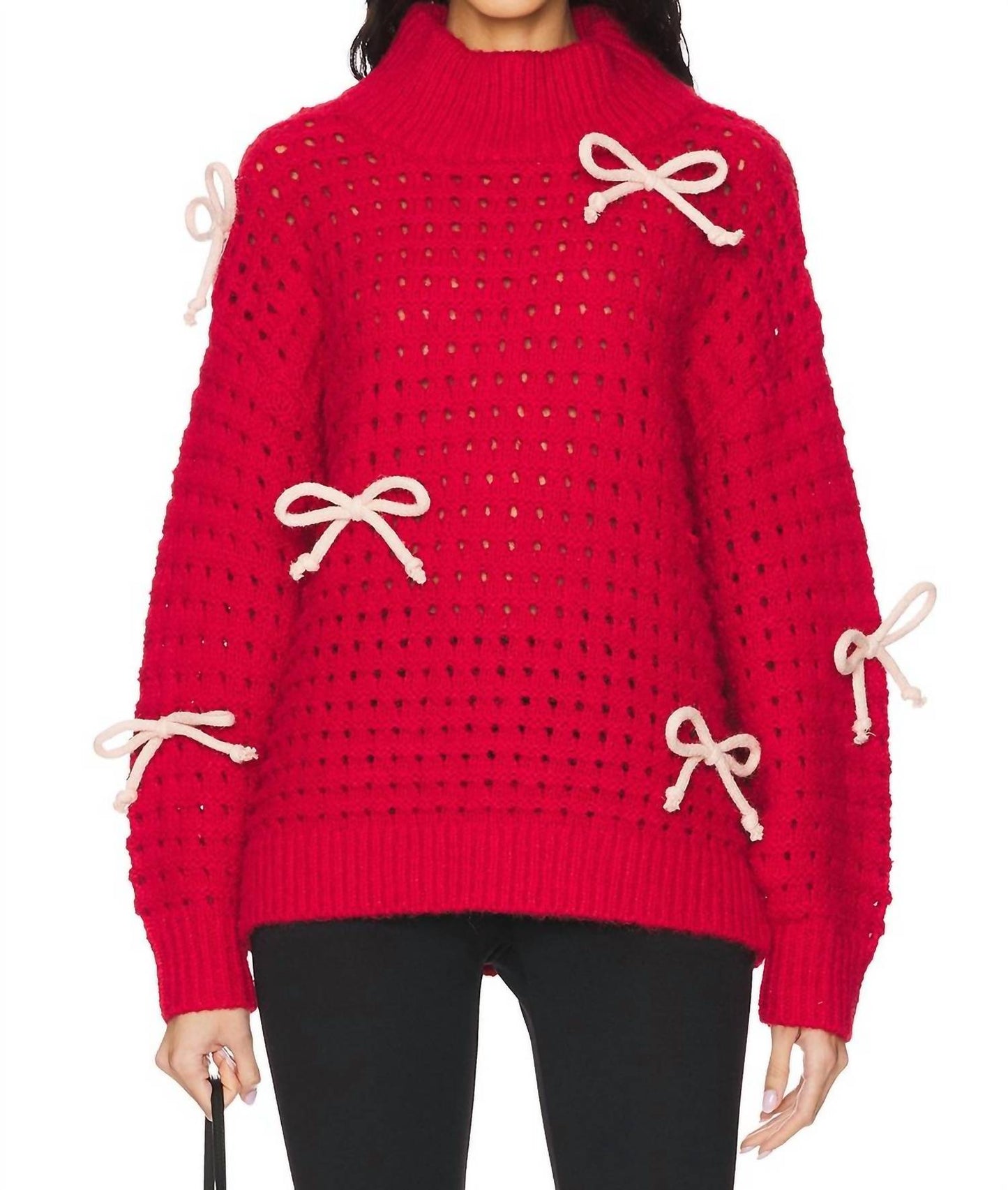 525 America - Naomi Oversized Bow Sweater