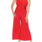 Joseph Ribkoff - Strapless Wrap Front Cropped Jumpsuit