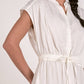 Elan - Midi Short Sleeve Tie Waist Dress