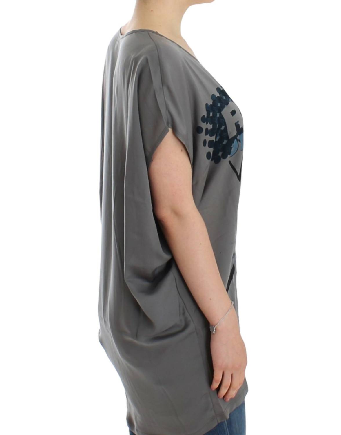 Costume National - V-neck Long T-shirt