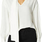 Ramy Brook - Tori Tie Neck Silk Long Sleeve Blouse