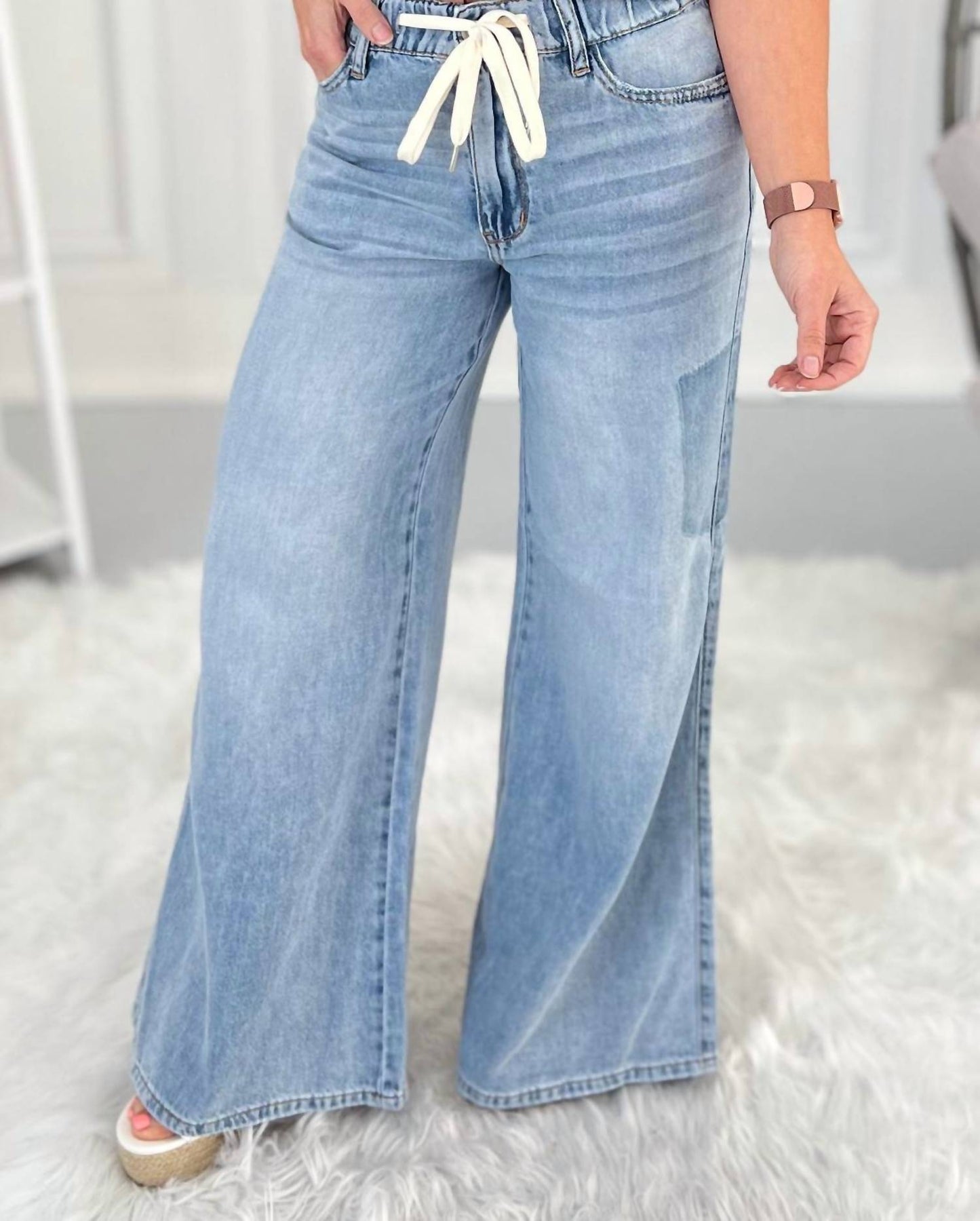 Judy Blue - Palazzo Denim With Shadow Pockets Jean
