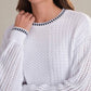 525 America - Woodwind Mixed Knit Crewneck Sweater