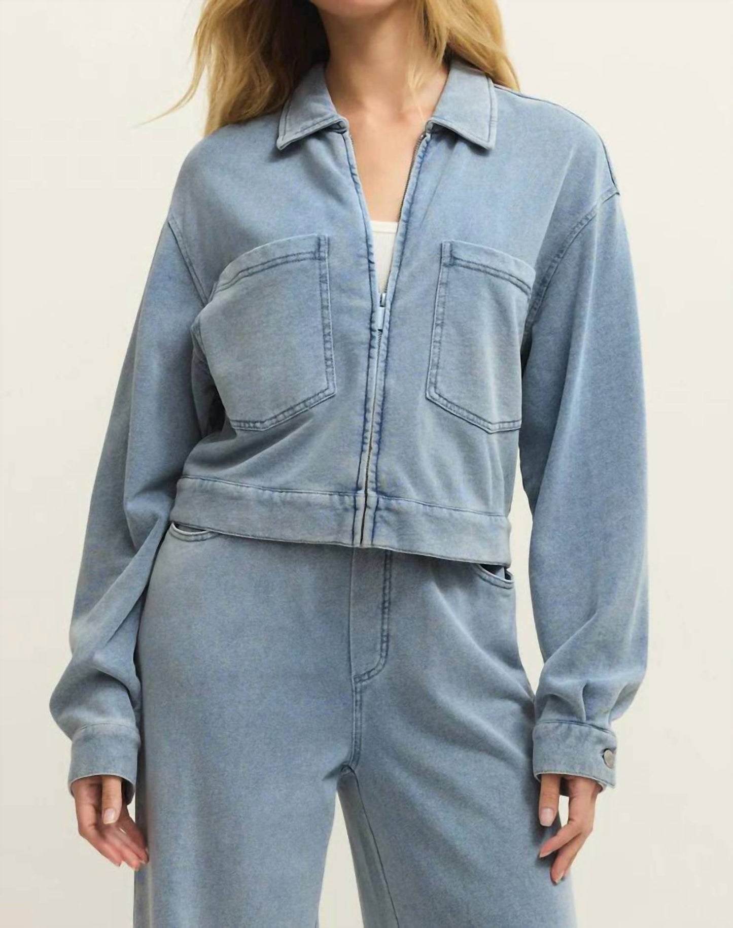 Z Supply - Heritage Knit Denim Jacket