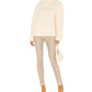 Theory - Fold Over Neck Boucle Knit Cowl Neck Sweater