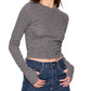 Susana Monaco - Fleece Crew Long Sleeve Top