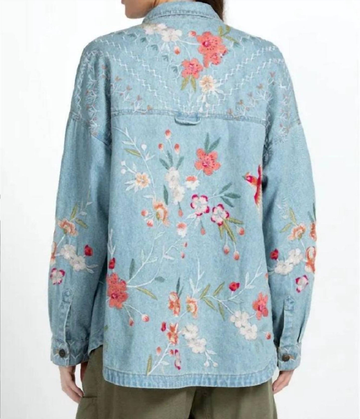 Johnny Was - Cherri Denim Pocket Overshirt