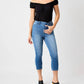 Judy Blue - High Waist Cool Denim Pull On Capris Pants