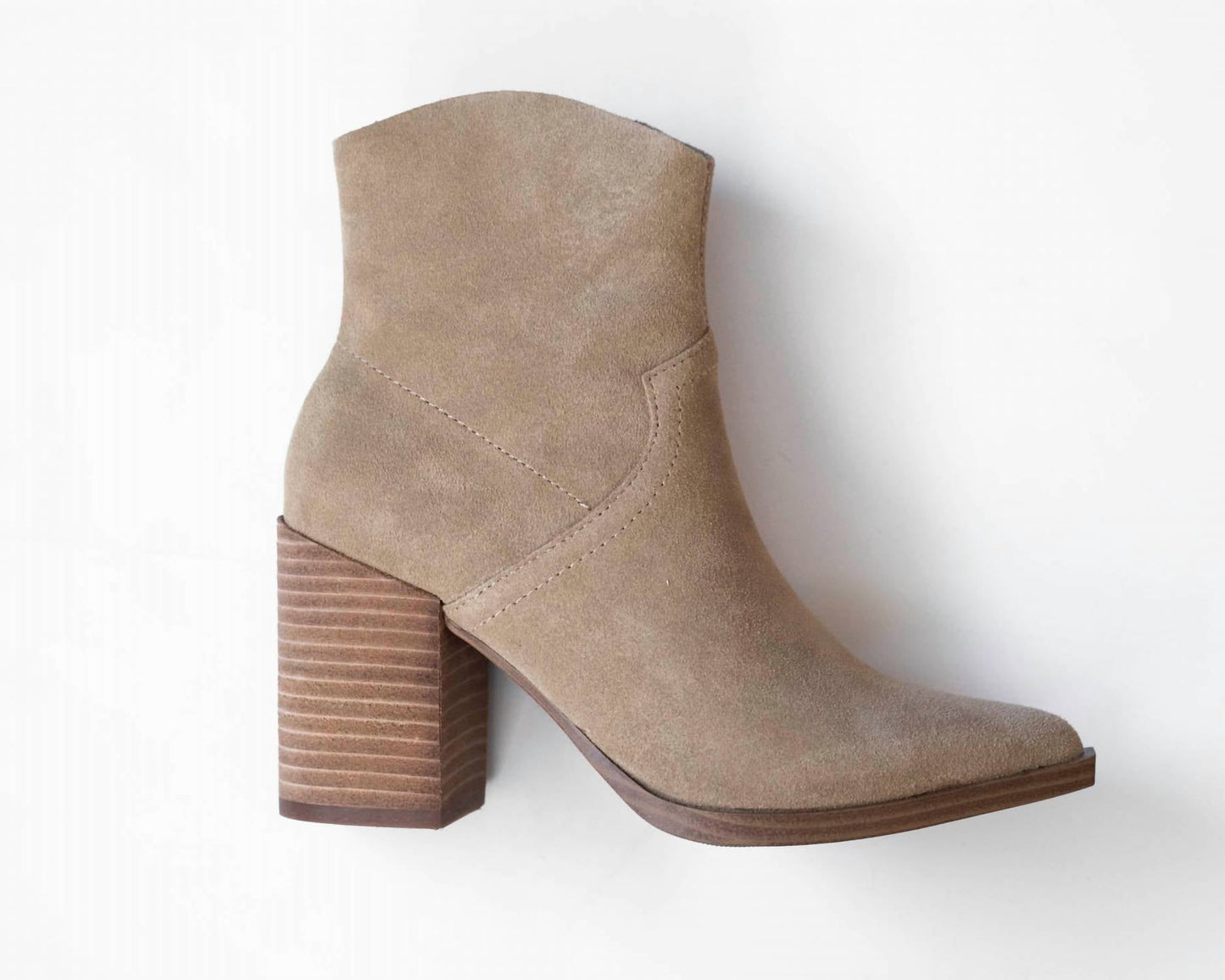 Steve Madden - Cate Western Suede Block Heel Booties