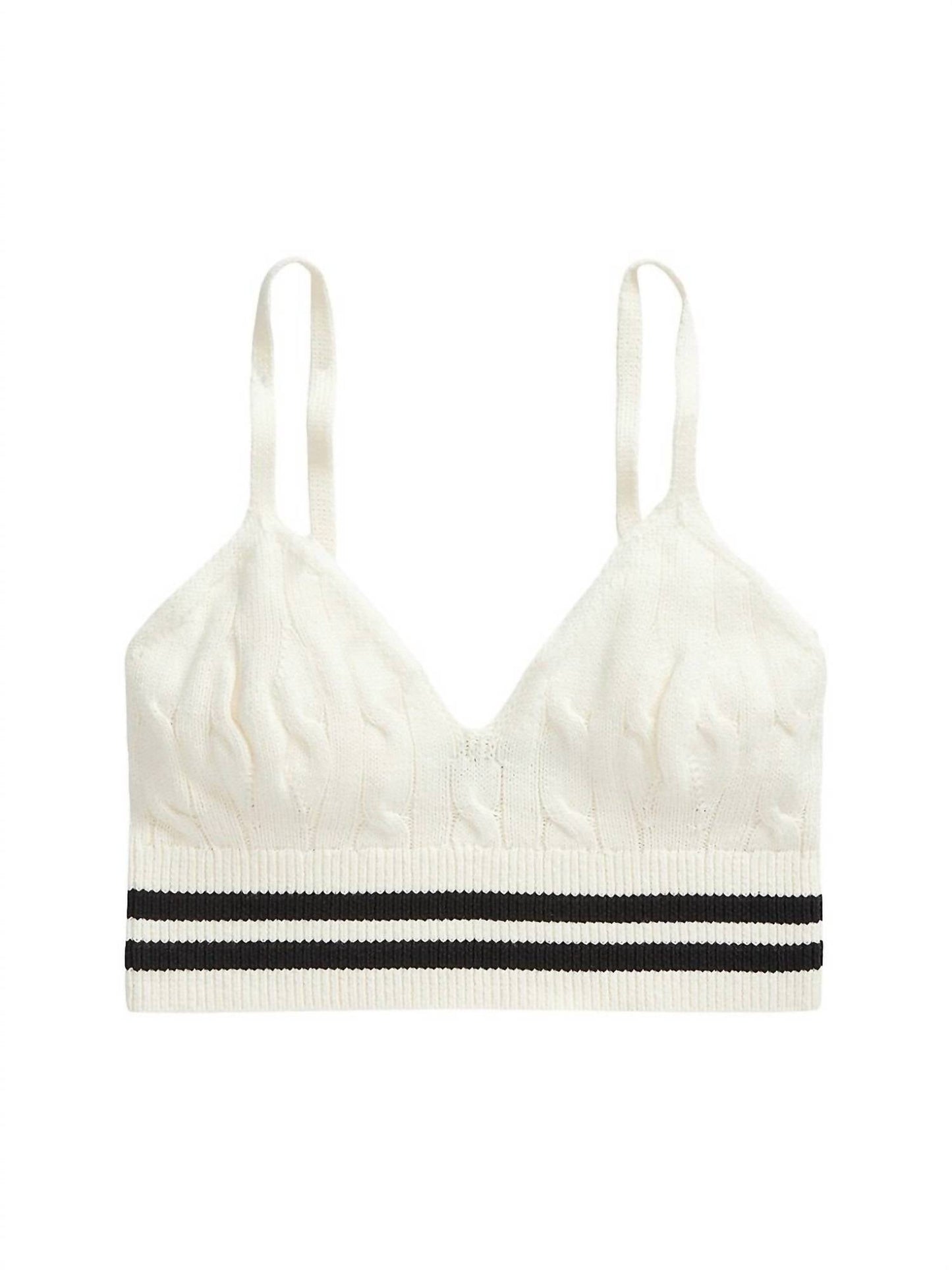 Polo Ralph Lauren - Cricket Cable Knit Cotton Blend Bralette