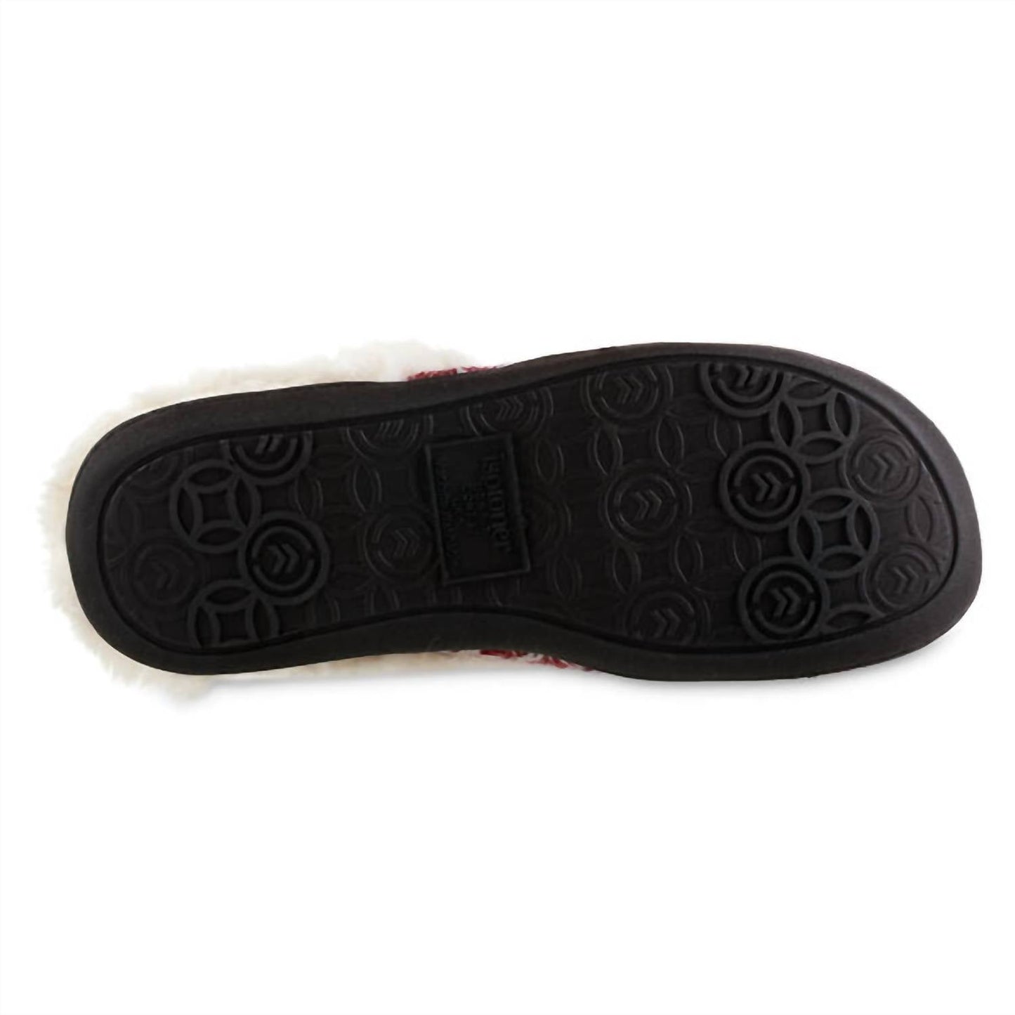 Isotoner - Women's Diamond Sweater Knit Hoodback Slipper