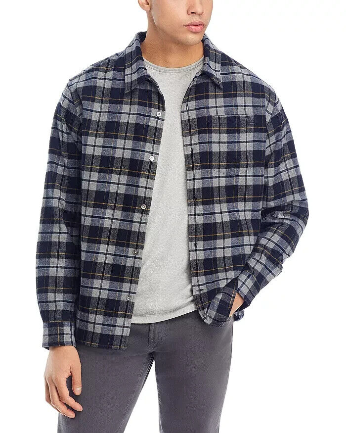 Norse Projects Carsten Flannel Check Shirt Gray