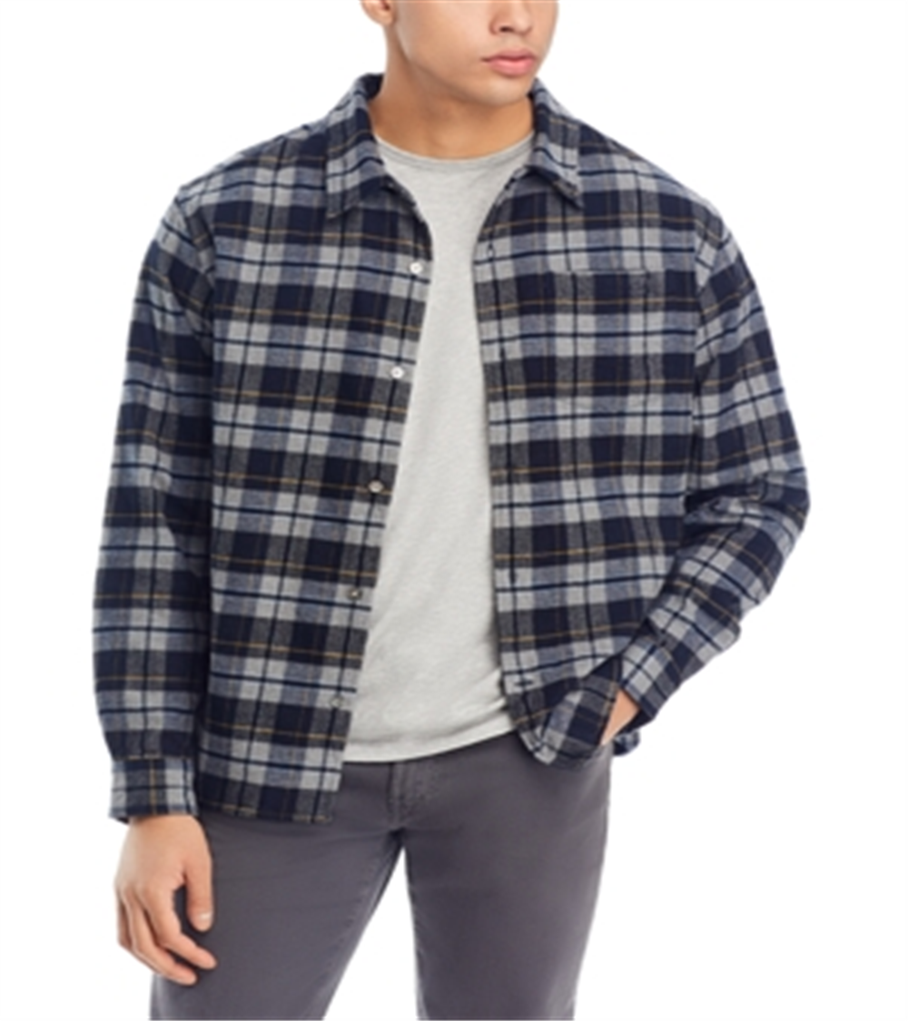 Norse Projects Carsten Flannel Check Shirt Gray