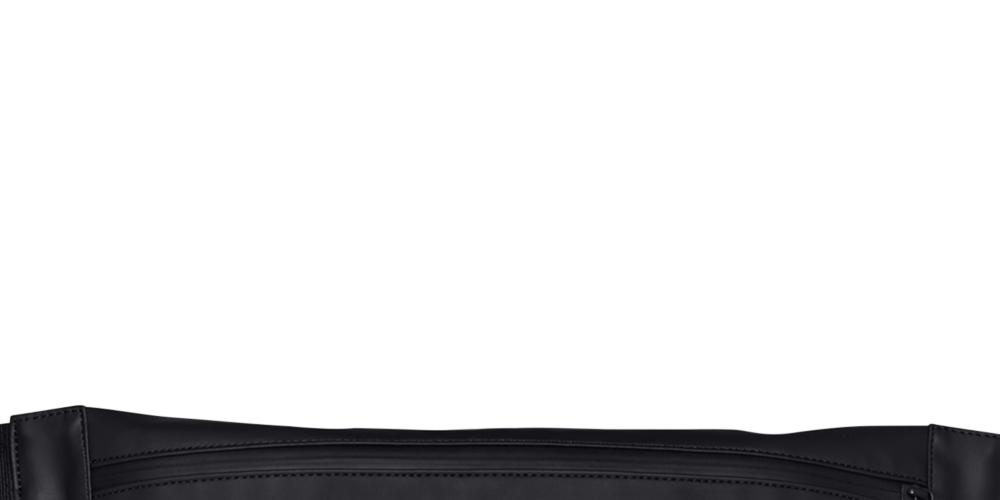 Rains Men's Zip Top Bum Bag Black Size Regular