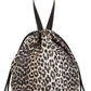 Ganni Women's Recycled Polyester Drawstring Bag Brown Size Regular