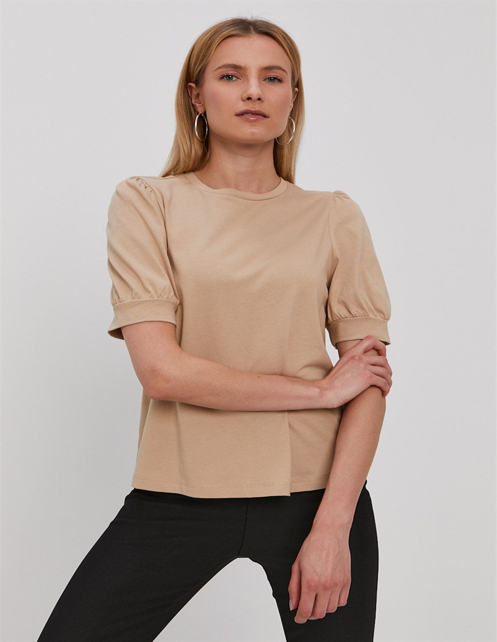 VERO MODA Women's T-shirt Brown Size Small
