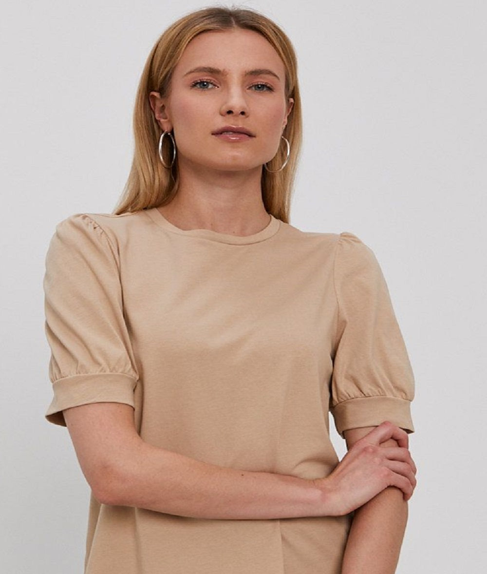 VERO MODA Women's T-shirt Brown Size Small