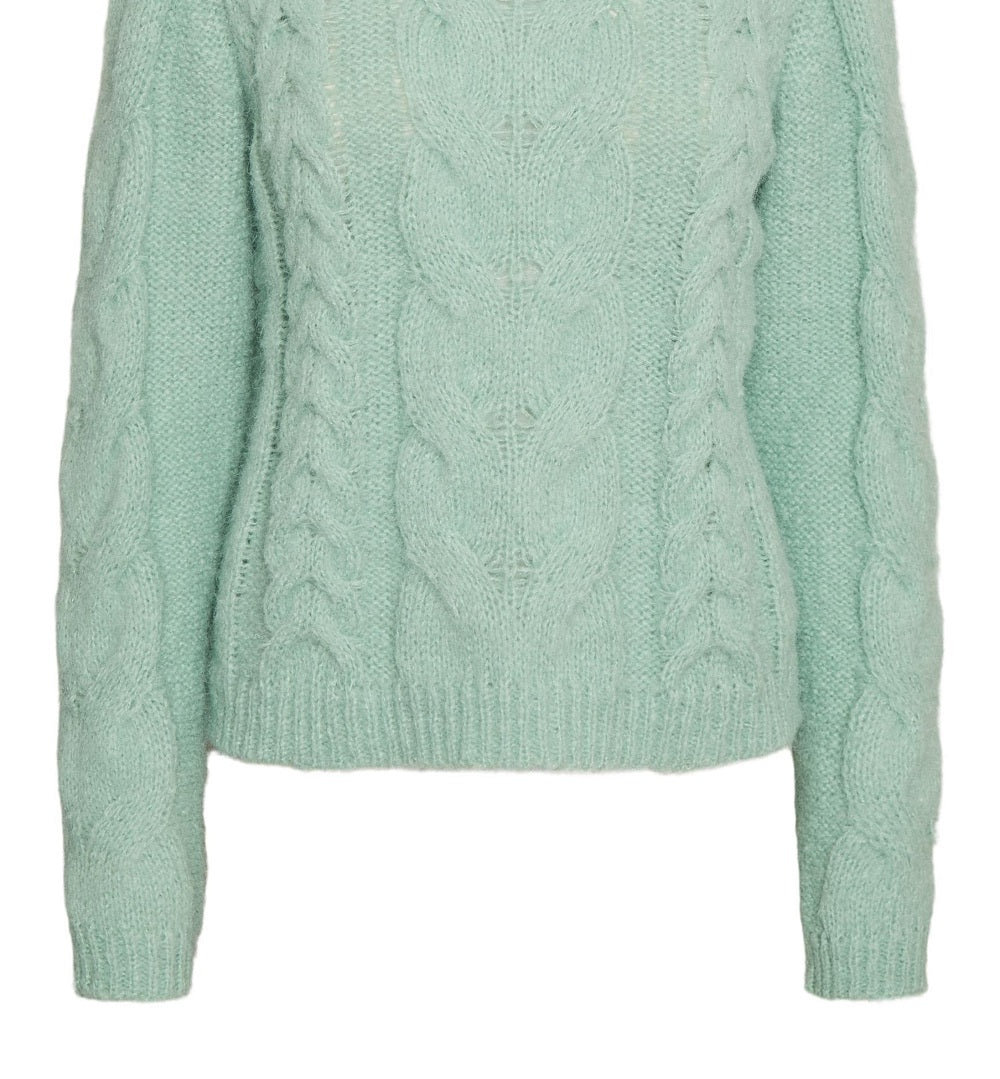 VERO MODA महिलाओं का स्वेटर हरा, साइज़ एक्स-लार्ज