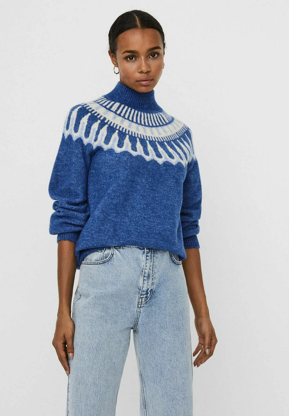 VERO MODA Women's Sweater Blue