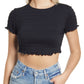 VERO MODA Women's Quincey Top Black Size X-Large