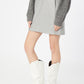 VERO MODA Women's Recycled Straight Mini Skirt Gray Size Large