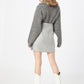 VERO MODA Women's Recycled Straight Mini Skirt Gray Size Large