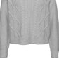 VERO MODA महिलाओं का रीज़ स्वेटर ग्रे