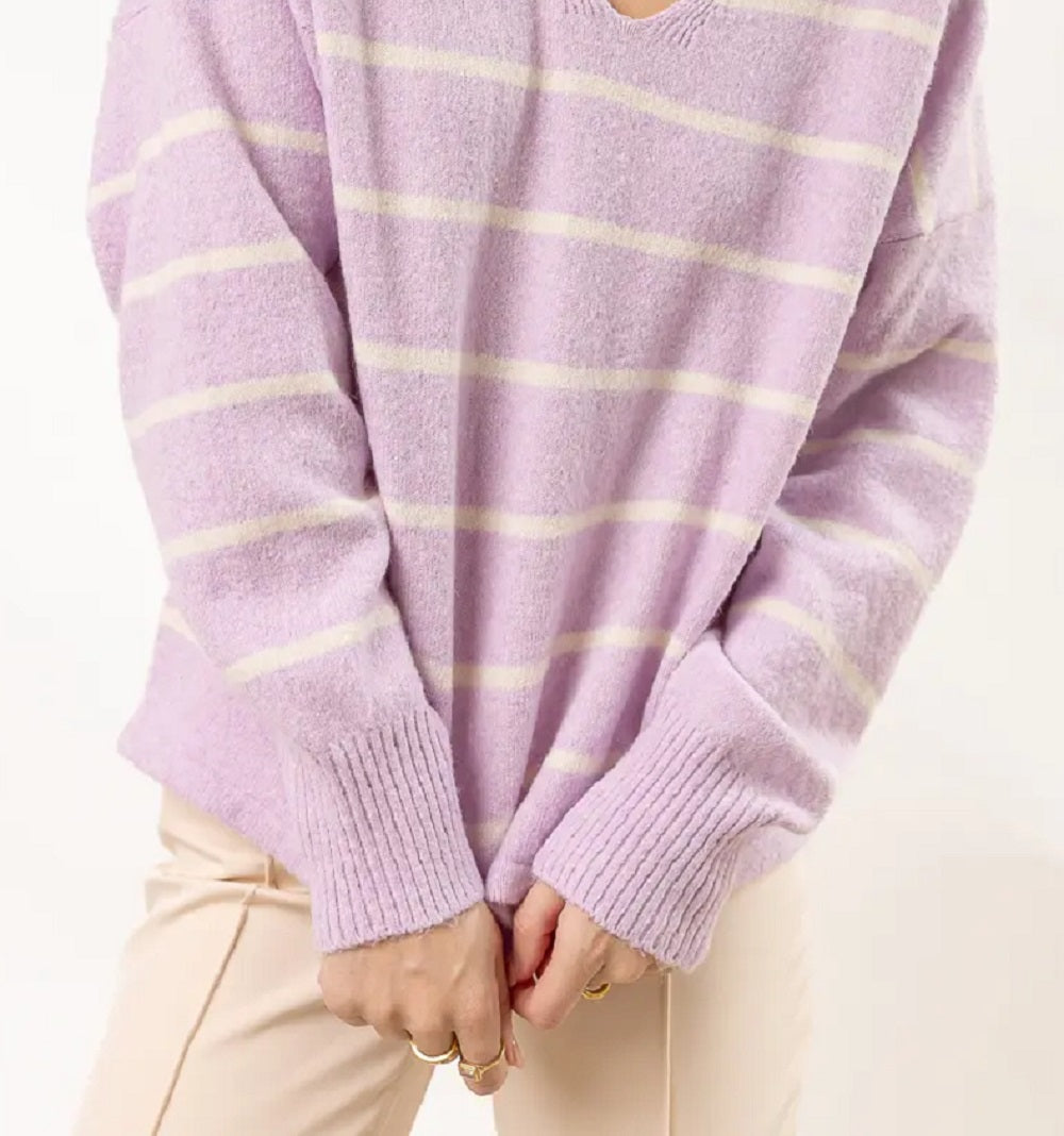 VERO MODA Women's Aubree Sweater Purple Size Medium