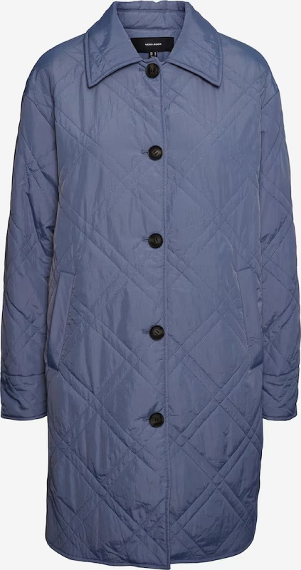 VERO MODA Women's Between Seasons Coat Blue Size Medium