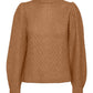 VERO MODA Women's Everleigh Sweater Brown Size Small