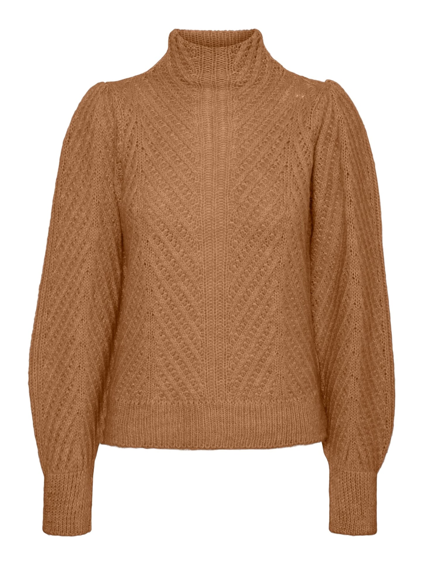 VERO MODA Women's Everleigh Sweater Brown Size Small