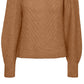 VERO MODA Women's Everleigh Sweater Brown Size Small