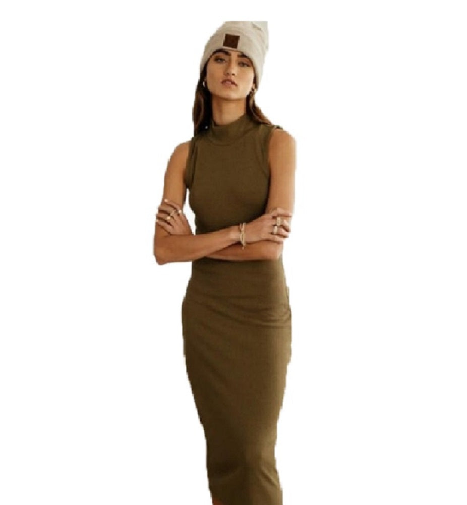 VERO MODA महिलाओं की ग्रेसी बॉडीकॉन ड्रेस ब्लैक