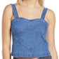 VERO MODA Women's Genoa Denim Camisole Blue