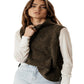 VERO MODA Women's Lia Sweater Vest Green