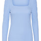 VERO MODA Women's Hensely Top Blue Size X-Large