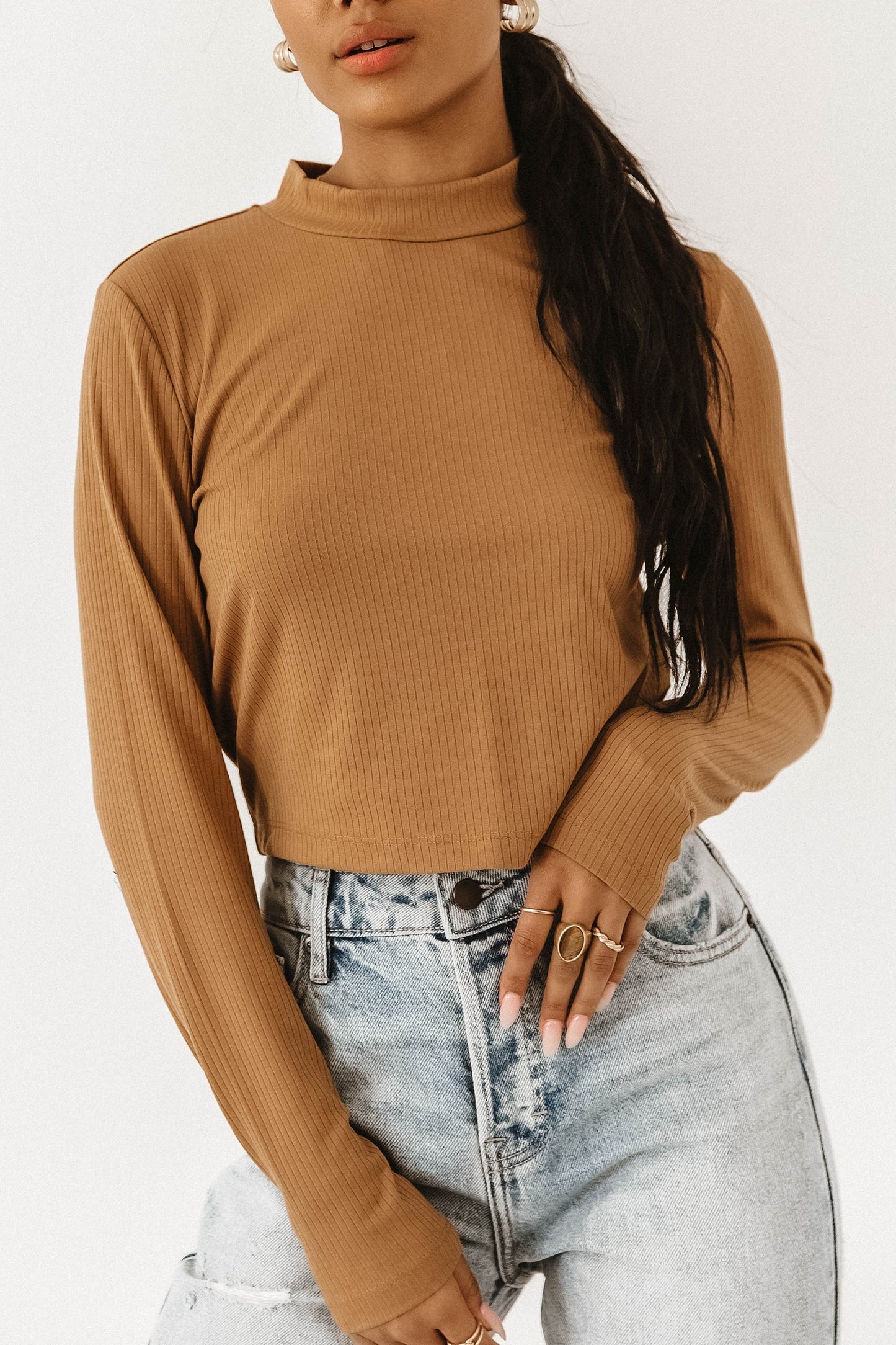 VERO MODA Women's Aurelie Top Brown Size Small
